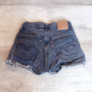 Gray Levi’s Premium 501 Ribcage Shorts Big E  Women's Size 26 High Rise